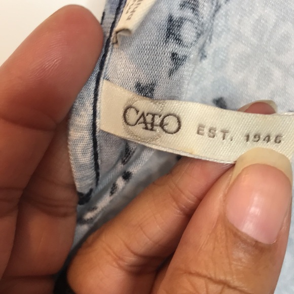 Cato Women’s Draped Wrap Geometric Long Sleeve Side Tie Blouse Top PLUS 22/24W - Picture 2 of 11